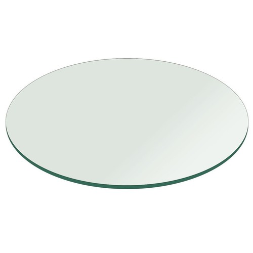 Round clear tempered glass - round,