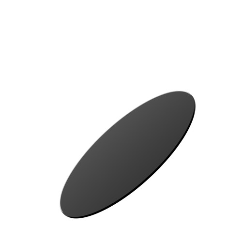 Inch round black glass - 30,