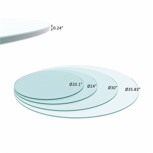 Inch round tempered - inch,